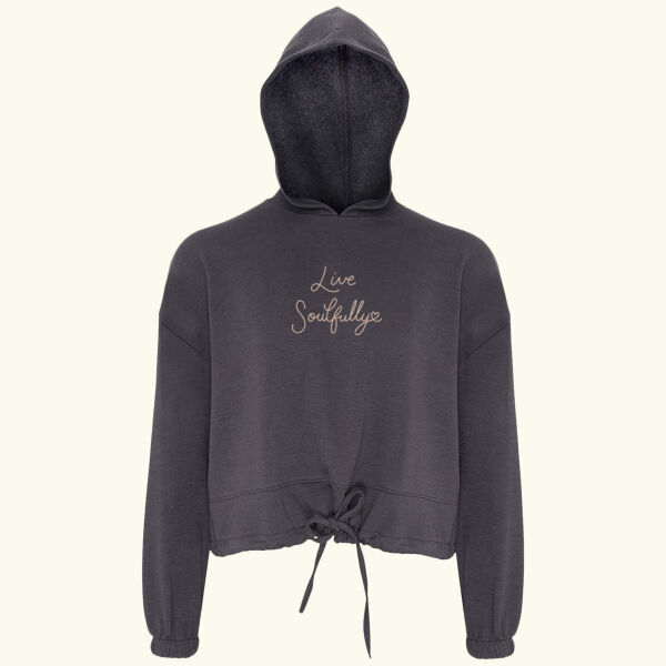Live Soulfully Cropped Hoodie  Thumbnail