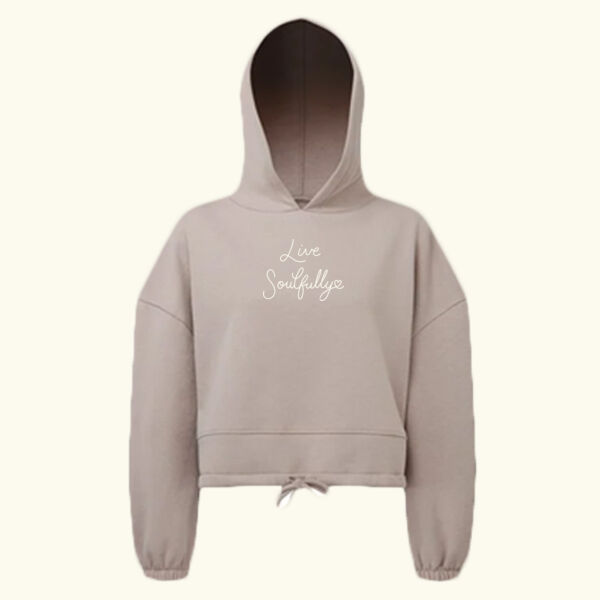 Live Soulfully Cropped Hoodie  Thumbnail