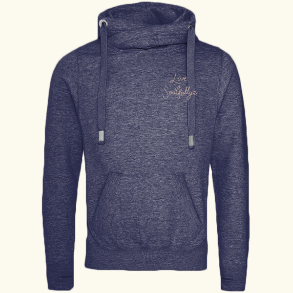 Cross Neck Hoodie - Live Soulfully  Thumbnail