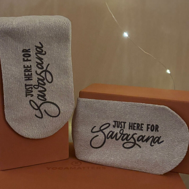 Just Here For The Savasana Snug Socks  (small) Thumbnail