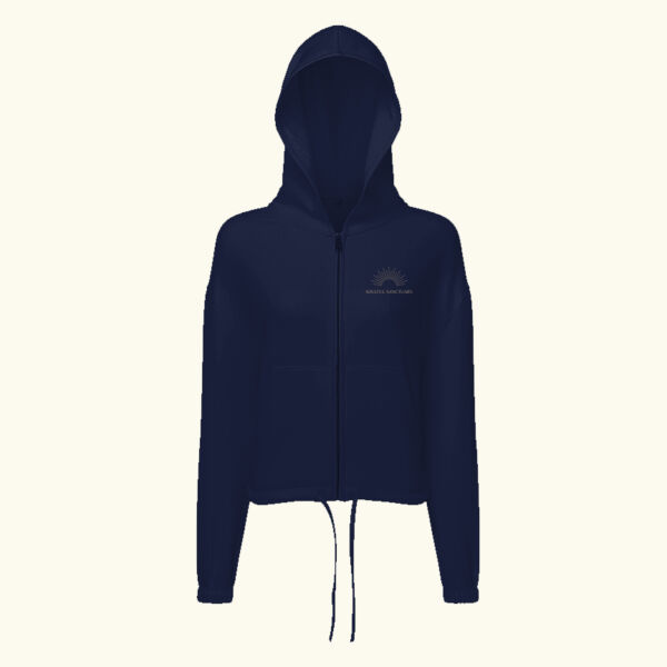 The Soulful Sanctuary Full Zip Cropped Hoodie Thumbnail