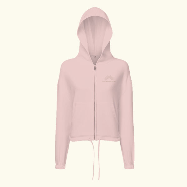 Soulful Sanctuary Full Zip Cropped Hoodie Thumbnail